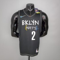 NBA Men Season 2021 Brooklyn Nets Black City #2 GRIFFIN Jersey High Quality Name and Number Print
