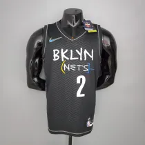 NBA Men Season 2021 Brooklyn Nets Black City #2 GRIFFIN Jersey High Quality Name and Number Print