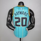 NBA Men Season 2021 Charlotte Hornets #20 HAYWARD Green City Jersey High Quality Name and Number Print