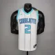 NBA Men New Season Charlotte Hornets #2 BALL White Jersey High Quality Name and Number Print