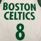 NBA Season 2021 Boston Celtics White City #8 WALKER Jersey High Quality Name and Number Print