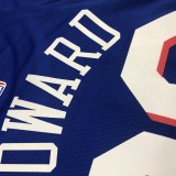 NBA Men Philadelphia 76ers Blue #39 HOWARD Jersey High Quality Name and Number Print