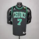NBA Season 2021 Boston Celtics Black with Green Name #7 BROWN Jersey High Quality Name and Number Print