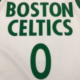 NBA Season 2021 Boston Celtics White City #0 TATUM Jersey High Quality Name and Number Print