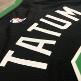 NBA Season 2021 Boston Celtics Black with Green Name #0 TATUM Jersey High Quality Name and Number Print
