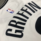 NBA Men New Brooklyn Nets White #2 GRIFFIN Jersey High Quality Name and Number Print