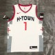 NBA Men Houston Rockets White City #1 WALL Jersey High Quality Name and Number Print