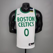 NBA Season 2021 Boston Celtics White City #0 TATUM Jersey High Quality Name and Number Print