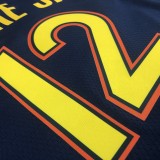 NBA Men Season 2021 Golden State Warriors #12 OUBRE JR. Black City Jersey High Quality Name and Number Print