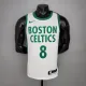 NBA Season 2021 Boston Celtics White City #8 WALKER Jersey High Quality Name and Number Print
