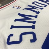 NBA Men Philadelphia 76ers White #25 SIMMONS Jersey High Quality Name and Number Print