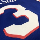NBA Men Philadelphia 76ers Blue #3 IVERSON Jersey High Quality Name and Number Print