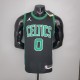 NBA Season 2021 Boston Celtics Black with Green Name #0 TATUM Jersey High Quality Name and Number Print