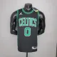 NBA Season 2021 Boston Celtics Black with Green Name #0 TATUM Jersey High Quality Name and Number Print