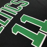 NBA Season 2021 Boston Celtics Black with Green Name #11 IRVING Jersey High Quality Name and Number Print