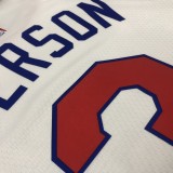 NBA Men Philadelphia 76ers 19-20 Season White #3 IVERSON Jersey High Quality Name and Number Print