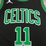NBA Season 2021 Boston Celtics Black with Green Name #11 IRVING Jersey High Quality Name and Number Print