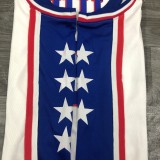 NBA Men Philadelphia 76ers White #3 IVERSON Jersey High Quality Name and Number Print