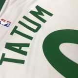 NBA Season 2021 Boston Celtics White City #0 TATUM Jersey High Quality Name and Number Print