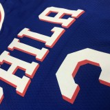 NBA Men Philadelphia 76ers Blue #3 IVERSON Jersey High Quality Name and Number Print