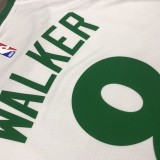 NBA Season 2021 Boston Celtics White City #8 WALKER Jersey High Quality Name and Number Print