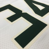 NBA Men Milwaukee Bucks Beige #34 ANTETOKOUNMPO Jersey High Quality Name and Number Print