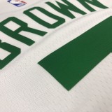 NBA Season 2021 Boston Celtics White City #7 BROWN Jersey High Quality Name and Number Print
