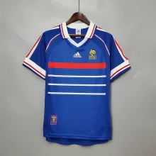 1998 France Home  Retro Jersye