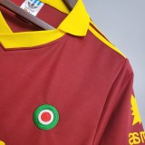 91/92 Roma Home Retro Jersey