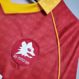 90/91 Roma Home Retro Jersey