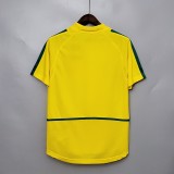 2002 Brazil Home  Retro Jersey