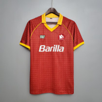 90/91 Roma Home Retro Jersey