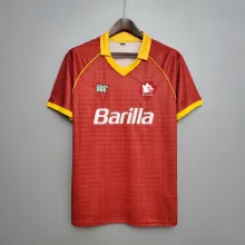 90/91 Roma Home Retro Jersey