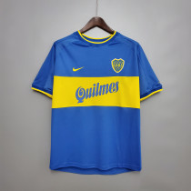 1999 Boca Home Retro Soccer Jersey Thai Quality