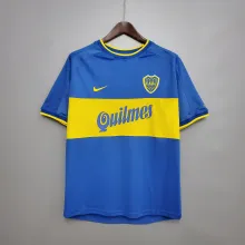 1999 Boca Home Retro Soccer Jersey Thai Quality