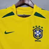 2002 Brazil Home  Retro Jersey