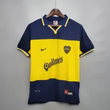 1999 Boca Home Retro Soccer Jersey Thai Quality