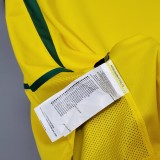 2002 Brazil Home  Retro Jersey