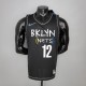 NBA Men Season 2021 Brooklyn Nets Black City #12 HARRIS Jersey High Quality Name and Number Print