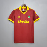91/92 Roma Home Retro Jersey