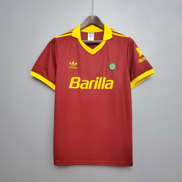 91/92 Roma Home Retro Jersey