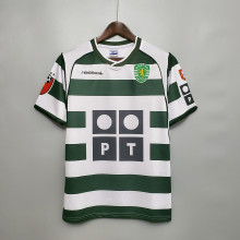 01-03 Sporting Lisbon Home Retro Jersey Thai Quality