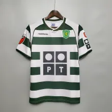 01-03 Sporting Lisbon Home Retro Jersey Thai Quality