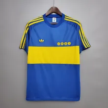 1981 Boca Home Retro Soccer Jersey Thai Quality