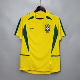 2002 Brazil Home  Retro Jersey