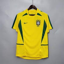 2002 Brazil Home  Retro Jersey