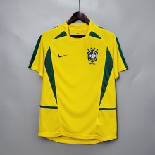 2002 Brazil Home  Retro Jersey
