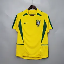 2002 Brazil Home  Retro Jersey