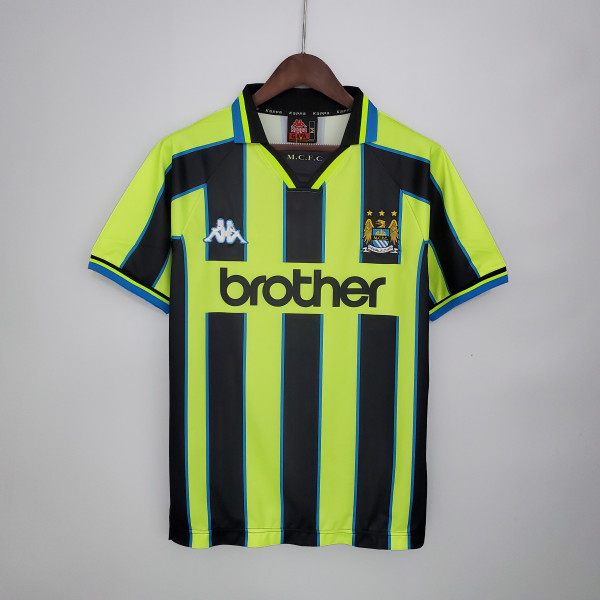 98-99 Manchester City  Away Retro Jersey