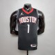 NBA Men Season 2021 Houston Rockets Black with Jordan Logo #1 WALL Jersey High Quality Name and Number Print